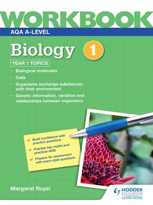 cover image of AQA A-level Biology Workbook 1